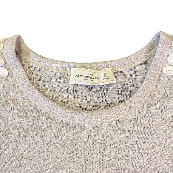 Abercrombie & Fitch Lace Long Sleeve Crop Top | Women's XS - Picture 2 of 7